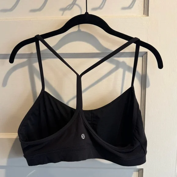 Lululemon Flow Y Bra *Nulu — Black — Size 14 - Picture 2 of 5